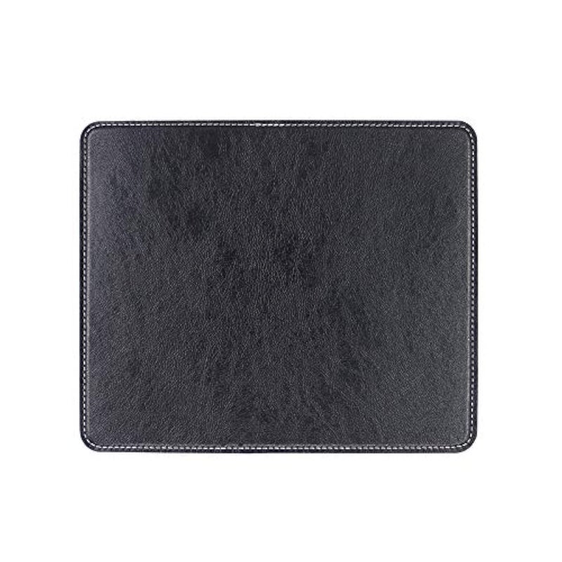 Newplenty Non-Slip Rubber Base Mousepad for Laptop Computer PC Personality Desings Gaming Mouse Pad Mat 9.45 X 7.87 inch (Leahter Mouse Pad-Black, 9.45 X 7.87 inch) - Image 1